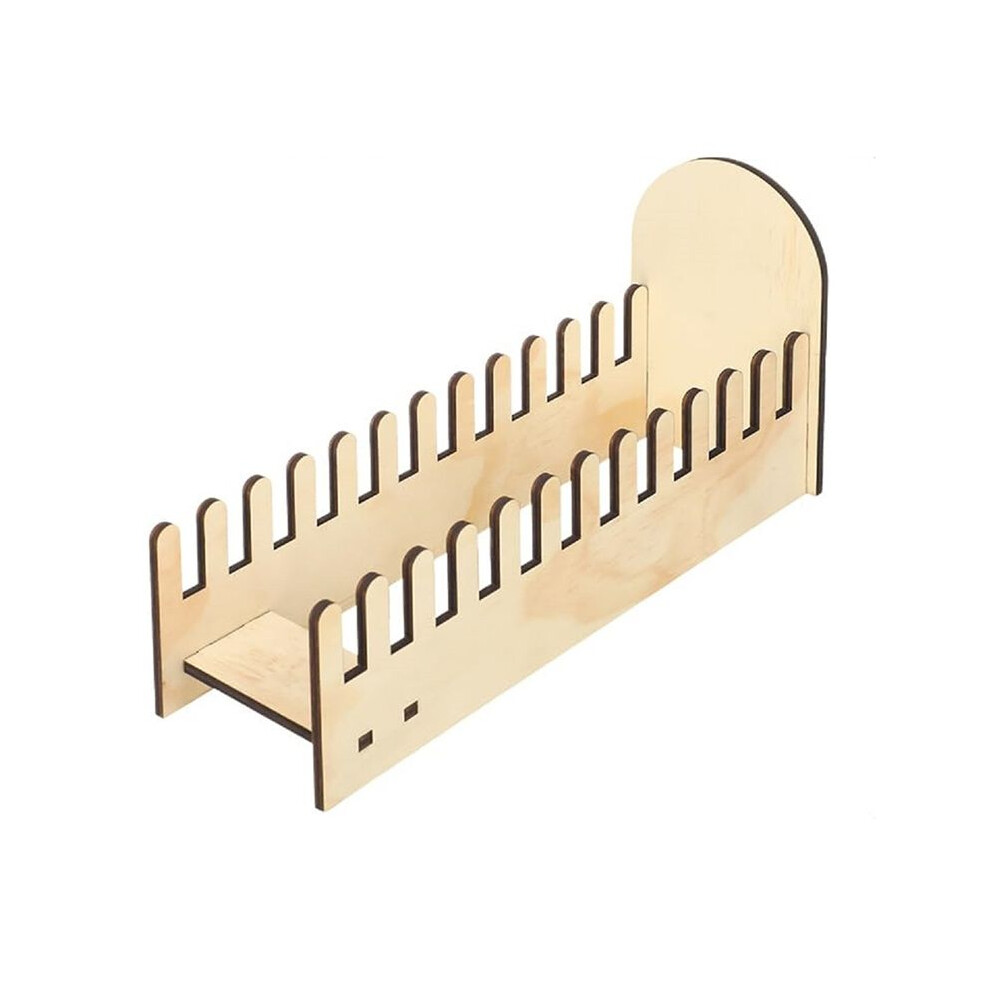 Photos - Other Furniture Wooden desktop card storage rack Office organizer Paper greeting card display rack Advertising business card rack