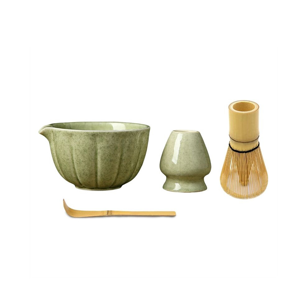 Match Bowl With Spout And Whisk, Matcha Scoop Matcha Chasen Holder- 4Pc Perfect Matcha Kit For Matcha Tea Ceremony 6131641891710