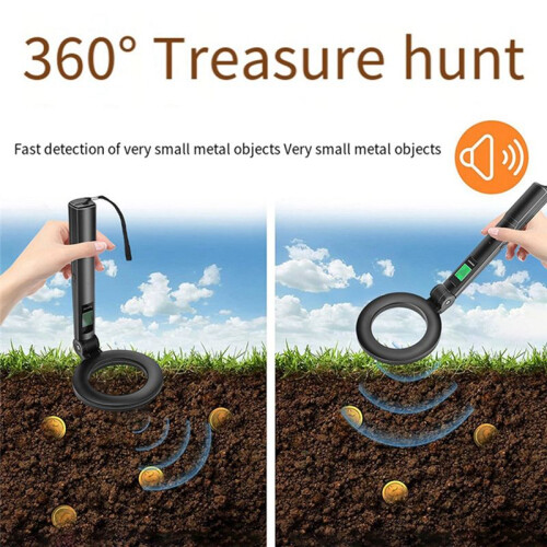 DM3005A Professional Metal LCD Detector Handheld Pinpointer Alarm High Sensitivity Scanner Security Checker Finder 1