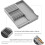 Block Holder with Expandable Organizer Storage Tray for Kitchen Countertop Retractable Organizer Drawer 4