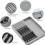 Block Holder with Expandable Organizer Storage Tray for Kitchen Countertop Retractable Organizer Drawer 5