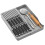 Block Holder with Expandable Organizer Storage Tray for Kitchen Countertop Retractable Organizer Drawer 2