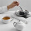 White Ceramic Tea for One Set with Handle, 450ml Teapot & 350ml Coffee Cup with Saucer 4