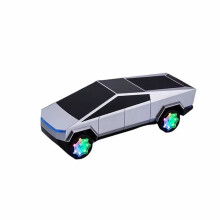 Portable Speaker with Wireless Charger Model Speaker RGB Light HIFI Stereo Soundbox Silver Gray