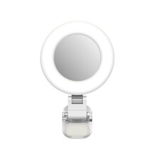 TELESIN Portable Clip- Ring Light LED for Mobile Phones 3 Lighting Modes Ideal for Vlogs Selfies Makeup & Photography