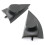 2PCS for  Vios 2008-2012 Car Tweeter Refitting Audio Door Angle Gum Speaker Cover Boxes Mounts 3