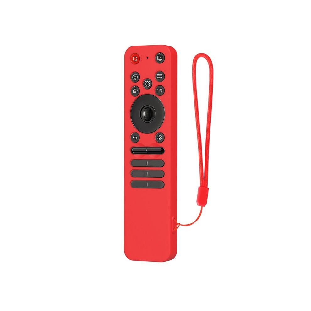 Silicone Protective Case With Lanyard Shockproof Soft Shell Protector Sleeve For Lg Mr25ga Remote Control Red 6134218581830