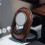 Magnetic Bracket Walnut Wood Material Mobile Wireless Charging Stand Desktop Companion 7