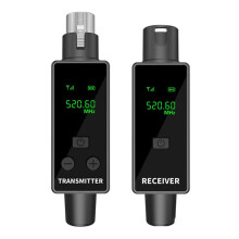 NEW 2.4G XLR Adapter Wireless Microphone Transmitter and Receiver System for Dynamic Microphones, Guitars, Audio Mixers