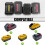 4 Slots Battery Holder Wall Mount for  18V/20V and  18V Drill Tool Battery Storage Rack 5