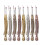 Colorful Thread Unpicker Fish Shaped Sewing-red bronze small 2