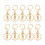 50/100pcs Lanyard Snap Hooks with Chain for Keychain DIY-B 3