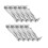 5" 10 Pack Gutter Hangers, Heavy Duty Hidden Rain Gutter Brackets Fastener Aluminum Gutter Bracket for Repairing Gutter 1