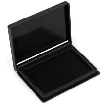 Premium Black Ink Stamp Pad, 4 X 2.5 Inch - Ideal for Office and Crafting, Compatible with All Stamp Types