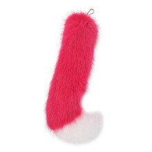 (8) Realistic Foxs Tail Keychain Faux Furs Bag Charm Versatile For Costume Parties And Everyday Use Multicolor