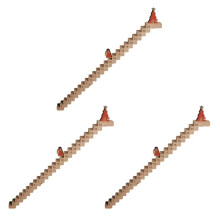 Christmas Advent Calendar Wooden Ornament Santa Claus Climbing Stairs Calendar Xmas Ornament Desk Decoration Gift