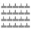 Garden Edging Border Plastic Landscape Edging-   20 pieces 1