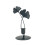 Iron Ginkgos Leaf Candle Holder Pillar-Black Type E 1