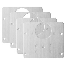 Cabinet Hinges Repair Plate,Stainless Steel Hinge Repair Brackets Kit,Kitchen Cupboard Door Hinge Repair Plate Kit