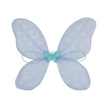 (Blue butterfly style) Sophisticated Safe Plastic Fantasy Wing Festival Costume Wing for Creative Role Playing and Stage Costumes Multicolor