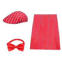 (Set Two) Hot Dogs Sodas Jerk Movie Night Waitress Cosplay Costume Halloween Costume 1950s Adult Waiter Costume for Adult Women Men