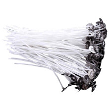 Mèches de bougies en coton naturel, à faible fumée, pré-cirées, écologiques, non toxiques, sans plomb ni zinc, taille ajustable, combustion