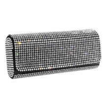 (White) Elegant Eyeglass Cover Premiums Leather Glasses Case Protective Glasses Storage for Various Frame  champagne diamond