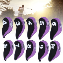 Capa de neoprene para tacos de golfe, conjunto de capas com fecho de velcro e marcação numerada, capa protetora resistente a arranhões e fácil de