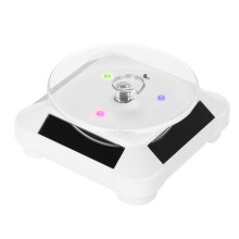 Piattaforma girevole elettrica, supporto espositivo girevole motorizzato, direzione di rotazione regolabile con display a LED, vetrina girevole ad