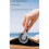 (Silver) Ergonomic Aluminum Phone Holder Magnetic Rotating Base with Decompression Clicks For Comfortable Media Viewing Experience  Silver 5