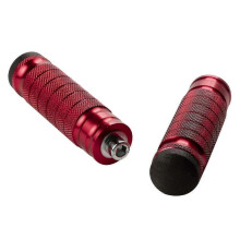 2 Pieces Motorcycle Rear Footrests, Passenger Foot Rest, 8mm Bolts Replace Anti Slip Rearset Footpeg Rear Seat Foot Pedal hwy