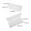 (8 grid enlarged with) Cable Storage Boxes Cable Organiser Box with 8 Compartments Transparent Cable Storage Box for Office and Household 3
