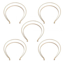 (Gold) Lolita Double Layer Halo Crown Hair Hoop Gothic Headband Metal Godness Headbands Halloween Costume DIY Tiara Materials  Silver