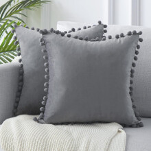Housse de coussin carrée unie, douce et décorative en velours, idéale pour la maison ou le bureau. Insertion et retrait faciles grâce à une