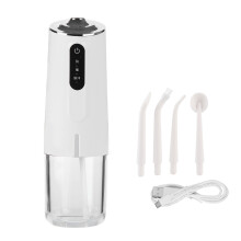 Irrigador oral sem fio, portátil, com múltiplos modos de limpeza, forte pressão de água para limpeza profunda, recarregável para uso em qualquer