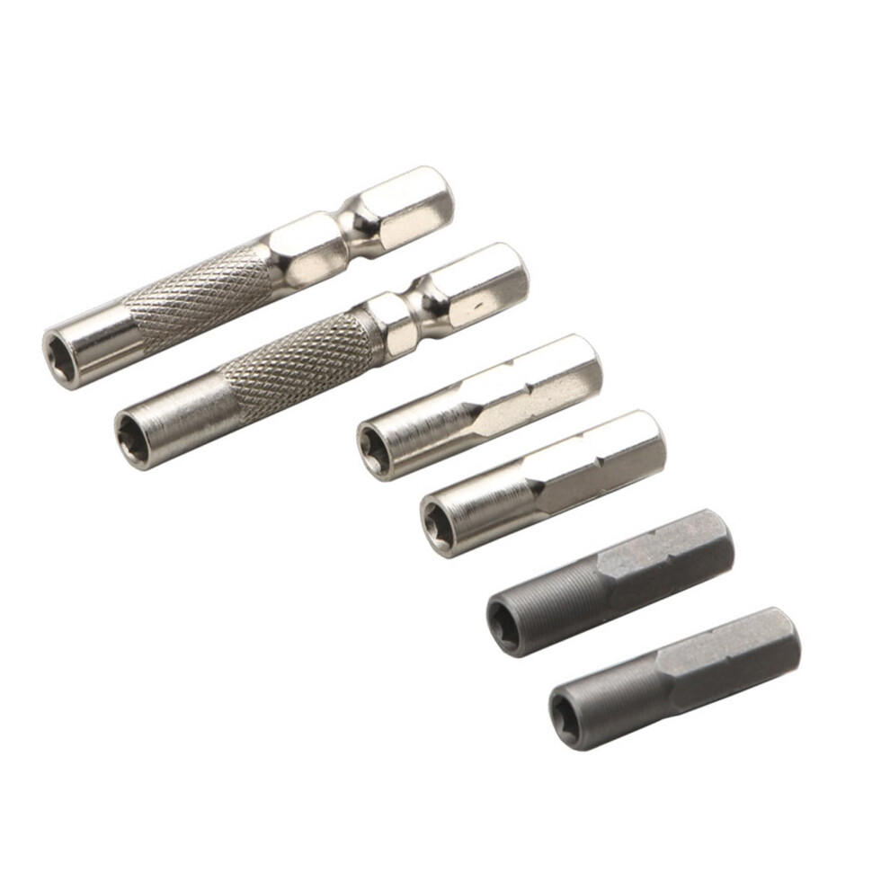 6Pcs Hexagonal Screwdriver Adapter Set 6.35Mm To 4Mm For Bit Drill Compatibility And Versatile Tool Use 9001264861186