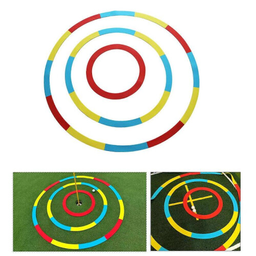 (red circle) Silicone Golf Game Targets Circle Golf Training Aids Putting and Chipping Training Tool Golf Training Accessory Durable 1