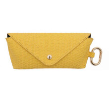 (Yellow) Elegant Grasses Holder Sunglasses Organizers Secure Snap Fastening Protective Case For Women Fashion Eyewears Easy Carry  Yellow