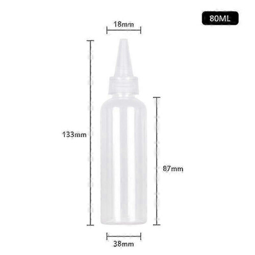 30pcs Plastic Squeeze Dropper Bottle 5-250ml Transparent Sharp-mouth Plastic Squeezable Sub-bottled Split  hwy