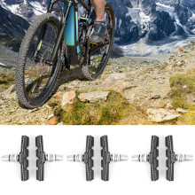 Pastillas de freno V para bicicleta, juego de pastillas de freno antideslizantes de alto rendimiento, resistentes al desgaste, material premium,