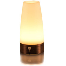 Veilleuse sans fil à piles pour couloir et cuisine, lampe de bureau rétro avec technologie LED à détecteur de mouvement et économie d'énergie,