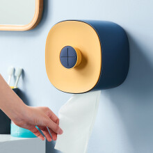 Wandmontierter Badezimmer-Organizer ohne Bohren, wasserdichte Toilettenpapier-Aufbewahrungsbox für effizientes Platzmanagement in Hotels, Büros und