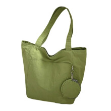 (Green) Fashionable Women's Handbag Lightweight Nylon Underarm Bags Spacious Shoulder Slouchy Bag for Commuting And Everyday Use  Yellow