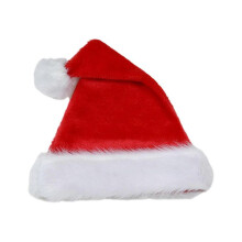(Red) Festive Christmas Santa Hat with White Brim for Holiday Parties Giving Kindness New Year Party Cosplay Accessories  Royal blue