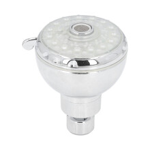 Farbwechselnder LED-Duschkopf, verstellbare Handbrause mit hohem Wasserdruck und Temperaturregelung, robustes und stilvolles ABS-Chrom-Material.