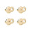 4PCS Reinforced Earring Backings Secure Fastener For Heavy-Gold 1