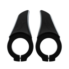 (Black) Bike Handlebar Thumb Rest, Anti-Slip Bicycles Handle Rest Handlebar Adjustable Handlebar Thumb Grips Auxiliary Handlebar  White