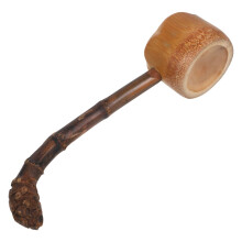 Japanese Bamboo Water Ladle with Long Handle for Tea Ceremony and Garden Use