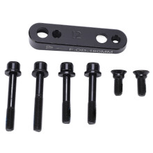 Disc Brake Adapter For Bicycle Flat Mount, Flat Mount Disc Brake Adapter CNC Machined Anodized Alloy Compatible With Front Rear Rotor Sizes 160mm And