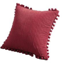 Housses de coussin en velours côtelé à usages multiples, housses de coussin carrées pour canapé et lit, fermeture éclair invisible pour un